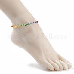 Glass Braided Anklet&nbsp;AJEW-AN00493