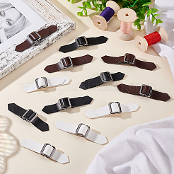 12 Sets 3 Colors PU Leather Buckles&nbsp;DIY-FG0004-17