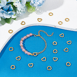20Pcs 2 Style 304 Stainless Steel Linking Ring&nbsp;STAS-UN0045-88