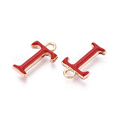Rack Plating Alloy Enamel Pendants&nbsp;ENAM-T024-53T-G