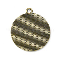 Tibetan Style Zinc Alloy Pendant Cabochon Settings&nbsp;LS-TIBEP-M004-08AB-NR