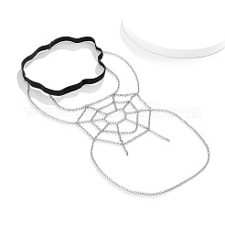 Halloween Iron Elastic Spider Web Leg Chains&nbsp;WGFAAE0-01