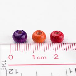 Lead Free Natural Wood Round Beads&nbsp;X-TB092MY