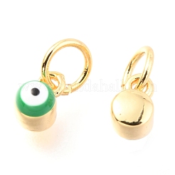 Brass Enamel Pendants&nbsp;KK-Y001-02C-G