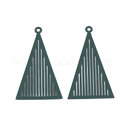 430 Stainless Steel Filigree Pendants&nbsp;STAS-S108-04B