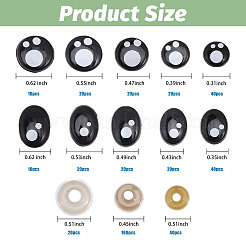Craft Plastic Doll Eyes&nbsp;DIY-GL0004-77