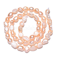 Natural Cultured Freshwater Pearl Beads Strands&nbsp;PEAR-N014-05J