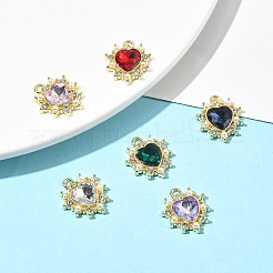 6Pcs 6 Color Acrylic Rhinestone Pendants&nbsp;FIND-FS0001-38