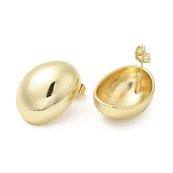 Rack Plating Brass Stud Earrings&nbsp;EJEW-F324-03G