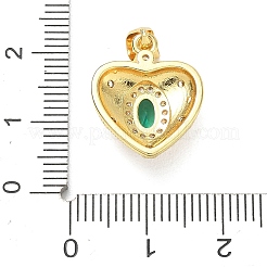 Brass Pave Cubic Zirconia Pendants&nbsp;CU-CBA83A6-07B-G01
