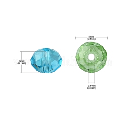 3 Colors Transparent Glass Beads&nbsp;EGLA-TZ0001-02A