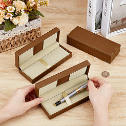 Rectangle PU Leather Pen Storage Boxes&nbsp;CON-WH0107-33A