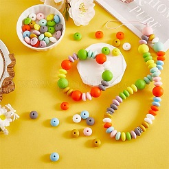 20Pcs 10 Colors Round Silicone Beads&nbsp;JX320A-01