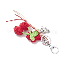 Handmade Crochet Cotton Flower Keychains&nbsp;KEYC-JKC01403-01