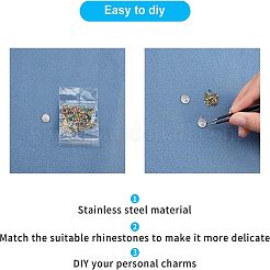 304 Stainless Steel Pendant Rhinestone Settings&nbsp;STAS-UN0007-21P