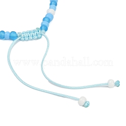 Tortoise Synthetic Turquoise Braided Bead Bracelets for Women&nbsp;BJEW-JB11694