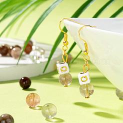 100Pcs 8mm Grade AA Round Natural Rutilated Quartz Beads&nbsp;DIY-LS0002-28