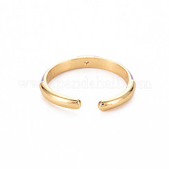 Brass Enamel Cuff Rings&nbsp;RJEW-T016-24C-NF