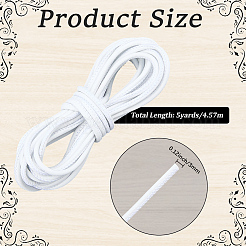 5 Yards Round PU Leather Cords&nbsp;LC-CL0001-05A