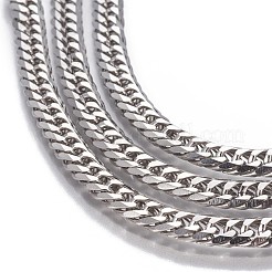 Tarnish Resistant 304 Stainless Steel Cuban Link Chains&nbsp;CHS-P007-31P