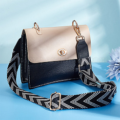 Arrow Pattern Polyester Adjustable Webbing Bag Straps&nbsp;FIND-WH0126-338KCG