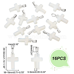 16Pcs Opalite Pendants&nbsp;G-UN0001-15