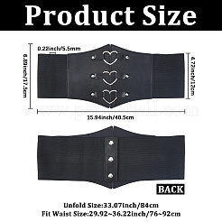 PU Imitation Leather Wide Belts&nbsp;DIY-WH20007-417A-01