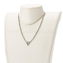 Tarnish Resistant 304 Stainless Steel Figaro Chain Necklace&nbsp;NJEW-JN03567-02