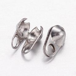 Tarnish Resistant 304 Stainless Steel Bead Tips&nbsp;STAS-E129-04P