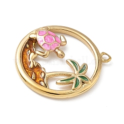304 Stainless Steel Enamel Pendants&nbsp;STAS-L022-565G-01