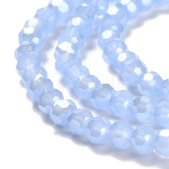Electroplate Glass Beads Strands&nbsp;EGLA-A035-J4mm-A03