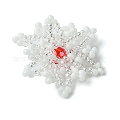 Christmas Seed Beads Beaded Charms&nbsp;PALLOY-MZ00297-02