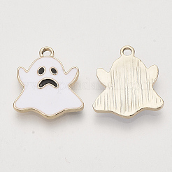 Light Gold Plated Alloy Pendants&nbsp;LS-ENAM-T009-36A