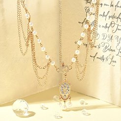 Bohemian Women Tassel Head Chain&nbsp;OHAR-WH0005-01G