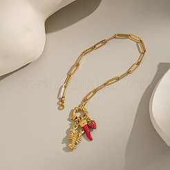 304 Stainless Steel Enamel Charm Bracelets&nbsp;QW1614