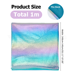 1M Imitation Leather Color Intrigue Fabric&nbsp;AJEW-HS0001-51A
