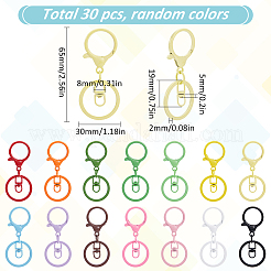 30Pcs Alloy Keychain Clasps&nbsp;FIND-SP0002-82