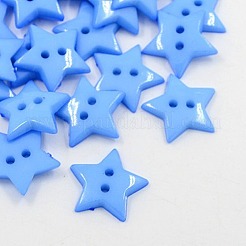 Acrylic Sewing Buttons&nbsp;X-BUTT-E070-B-M