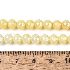 Anti-Tarnish Electroplate Glass Beads Strands&nbsp;X-GLAA-N056-6mm-05
