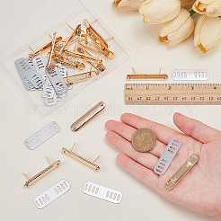 16Pcs Zinc Alloy Long Oval Bag Decorative Clasps&nbsp;PURS-PH0001-35KCG