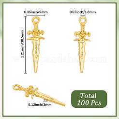 100Pcs Tibetan Style Alloy Pendants&nbsp;TIBEP-SC0003-53G