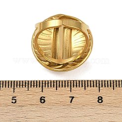 Flat Round 304 Stainless Steel Enamel Finger Rings for Women&nbsp;RJEW-G355-07G