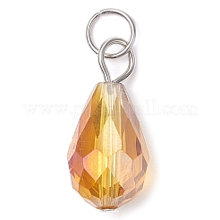 15Pcs Electroplate Glass Pendants&nbsp;PALLOY-JF03011