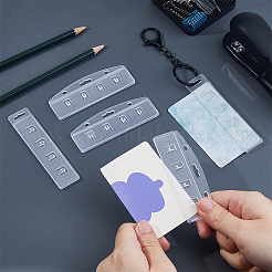 24Pcs 2 Styles Plastic ID Name Card Holder&nbsp;AJEW-FH0005-14