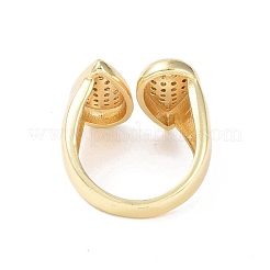 Brass Cuff Finger Rings&nbsp;RJEW-H227-02G-02
