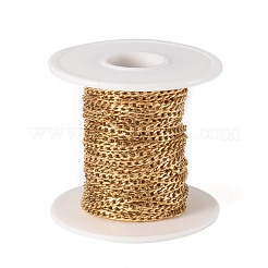 Ion Plating(IP) 304 Stainless Steel Twisted Chain Curb Chains&nbsp;CHS-H007-29G
