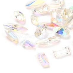(Defective Closeout Sale: Yellowing) Pointed Back Resin Rhinestone Cabochons&nbsp;MRMJ-XCP0001-10