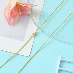 Brass Round Snake Chain Necklace for Women&nbsp;MAK-YW0001-07