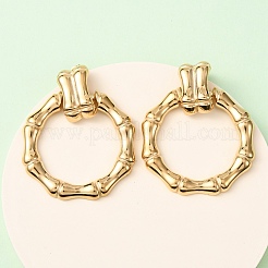 304 Stainless Steel Bamboo Stud Earrings&nbsp;EJEW-K268-80G