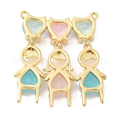 Brass Pendants&nbsp;ZIRC-L103-032G